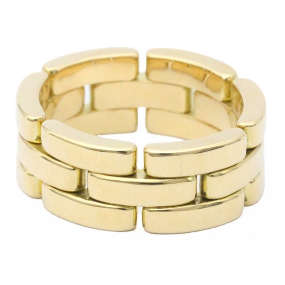 Polished CARTIER Maillon Panthere Ring #52 6 US  18K Yellow Gold BF558127 - Picture 1 of 9